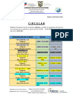 Circular A Juntas de Curso