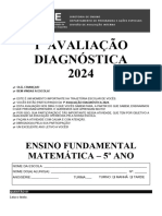 1 Aval. Diagnóstica - Mat - 5º Ano