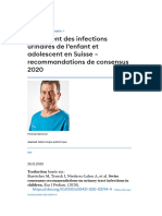 Traitement Des Infections Urinaires de L'enfant Et Adolescent en Suisse - Recommandations de Consensus 2020 - Pädiatrie Schweiz