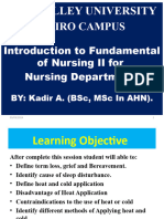 Itroduction To Fundamental of Nursing II