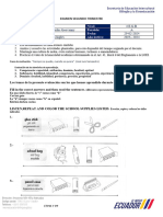 Examen 2T 4egb PJV Ingles