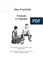 Cahier D'activités. Francais LUMIERE (Coll.)
