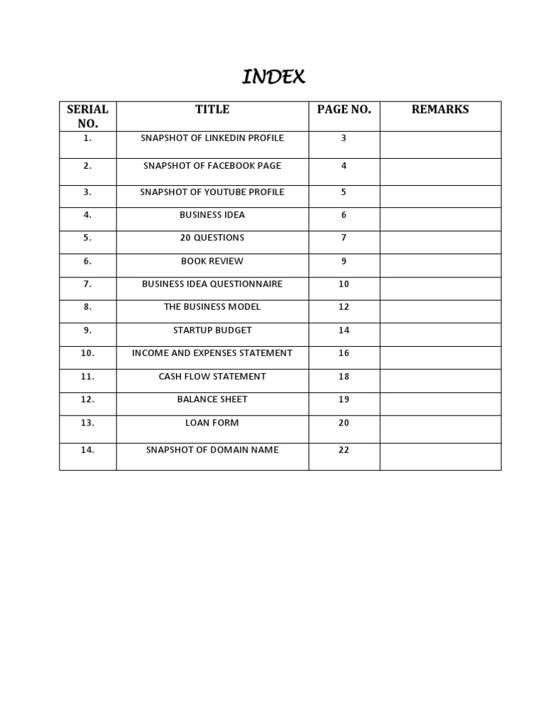 Index | PDF | Business