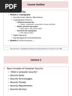 Course Outline: - Computer Security