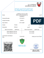 (19-ﺪﻴﻓﻮﻛ) ﺎﻧورﻮﻛ سوﺮﻴﻔﻟ دﺎﻀﻤﻟا ﻢﻴﻌﻄﺘﻟا ةدﺎﻬﺷ Coronavirus (COVID-19) Vaccination Certificate