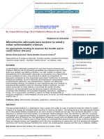 Alimentación Adecuada para Mejorar La Salud y Evitar Enfermedades Crónicas