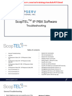 Scoptel IP PBX Software Troubleshooting - Module 19 ScopTEL Troubleshooting