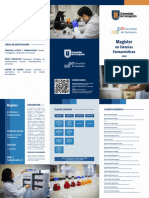 Tríptico Magíster en Ciencias Farmacéuticas 2024