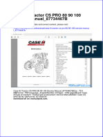 Case Ih Tractor Cs Pro 80-90-100 Service Manual 87734467b