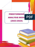 Prestorming Analysis Book (2023-2024)