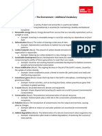 IE3 Unit 4 - The Environment - Useful Vocabulary