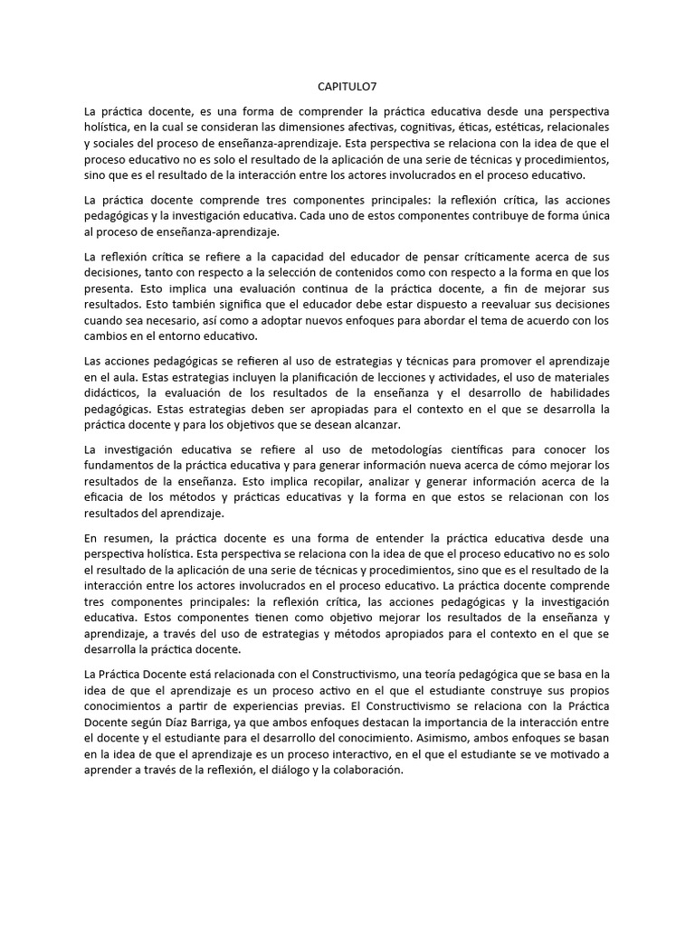 Angel Diaz Barriga La Practica Docente Pdf