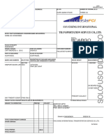 Bill of Lading FCI: Copy Non-Negotiable