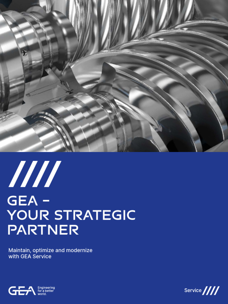 GEA Service: Optimizing Refrigeration Systems | PDF | Bearing ...