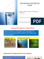 Importancia Del Agua y Parametros de Calidad