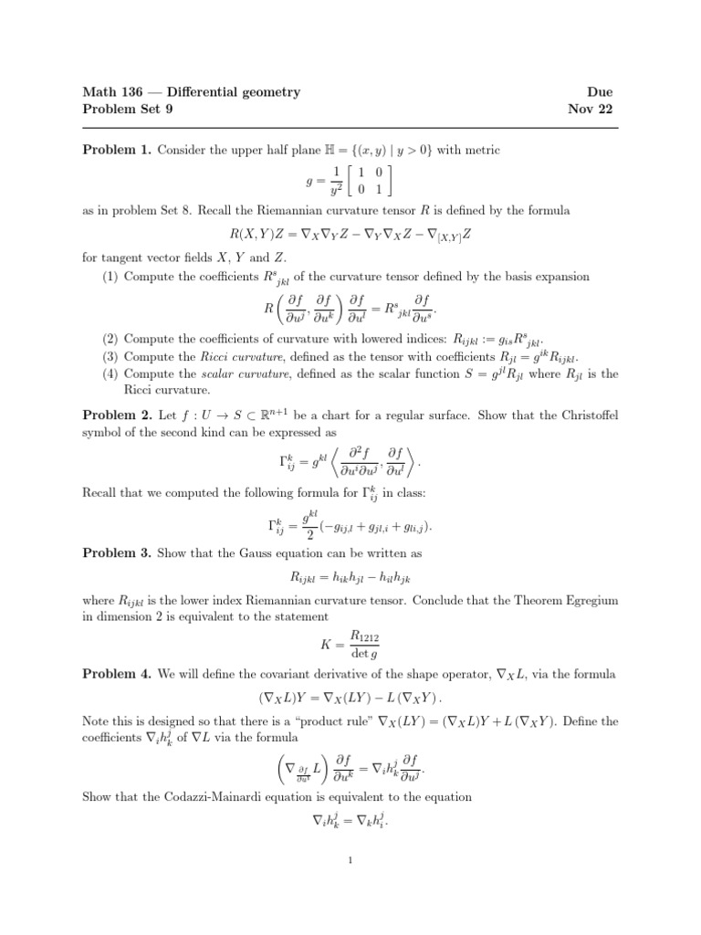 Math136 Pset9 | PDF