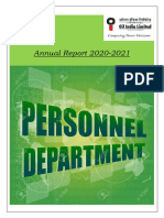 Annual Report of Personnel Department