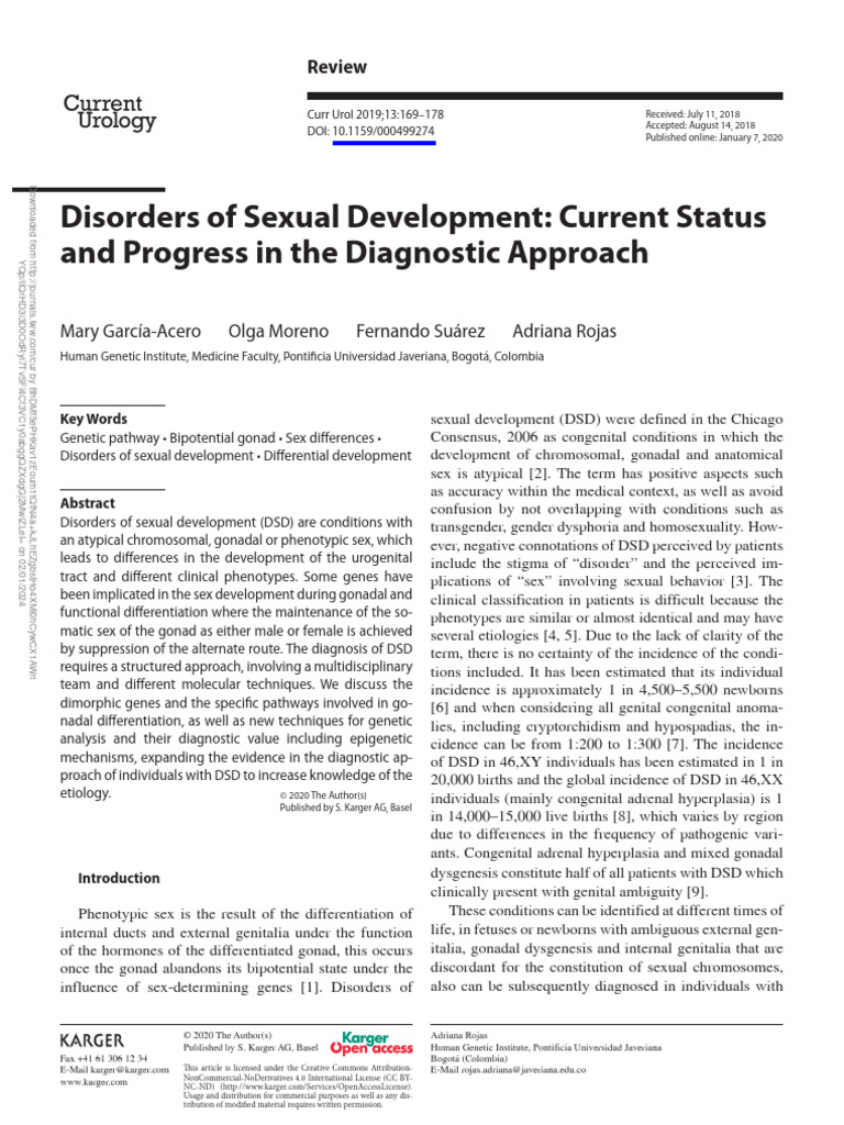 Advances in Diagnosing Disorders of Sexual Development | PDF ...