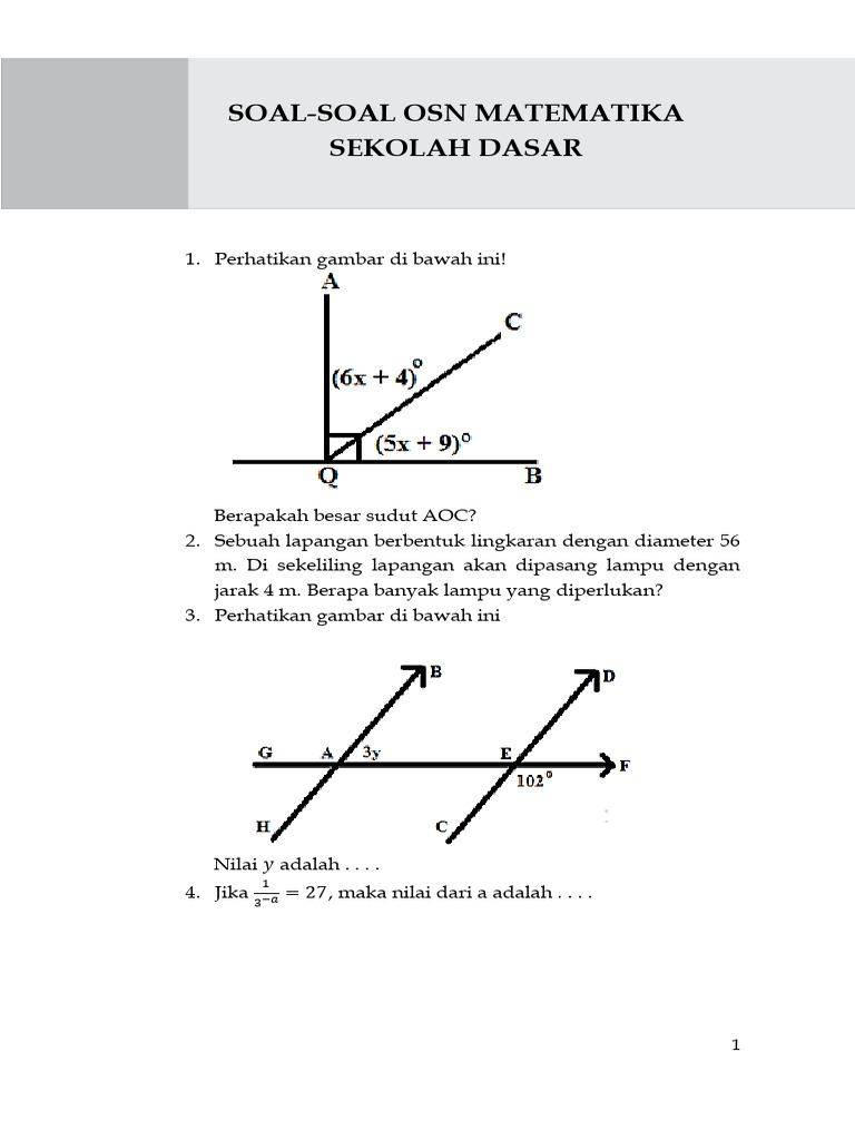 Soal Latihan Osn Pdf