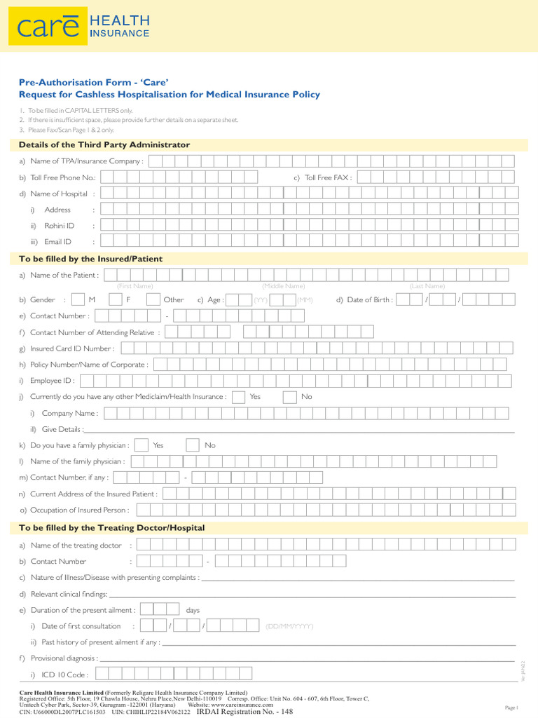 preauth-form-pdf-hospital-family-medicine