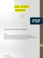 Gagal Ginjal Kronik: Kelompok 2 Batch 35 Cindy Phatikasari Daniar Hani Dian Fitasari Dini Roswita Endang Sulistya