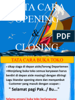 #12 - Open - Close Store