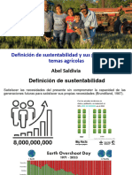 Abel Saldivia - Definición de Sustentabilidad y Sus Pilares en Los Temas Agrícolas