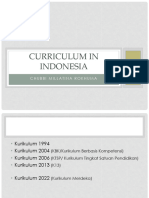 Curriculum Changes in Indonesia