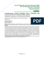 Pro-Inflammatory Cytokine Interleukin-1 Beta Is Associated With Cardiovascular Fitness in Sedentary Diabetic Patients