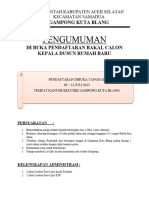 Pengumuman Pendaftaran