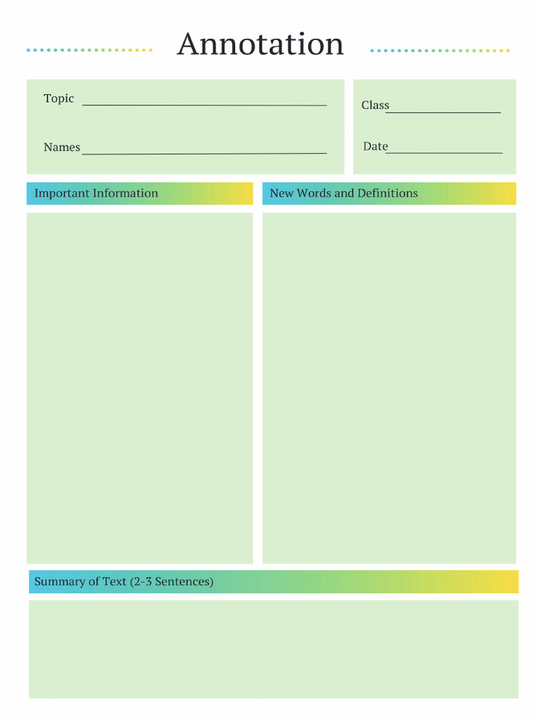 Annotation Cornell Notes | PDF