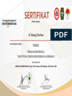 Sertifikat Ask Hogi Seri Ke 112