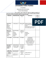 CUESTIONARIO de 4° Del 2 Al 6 de OCTUBRE