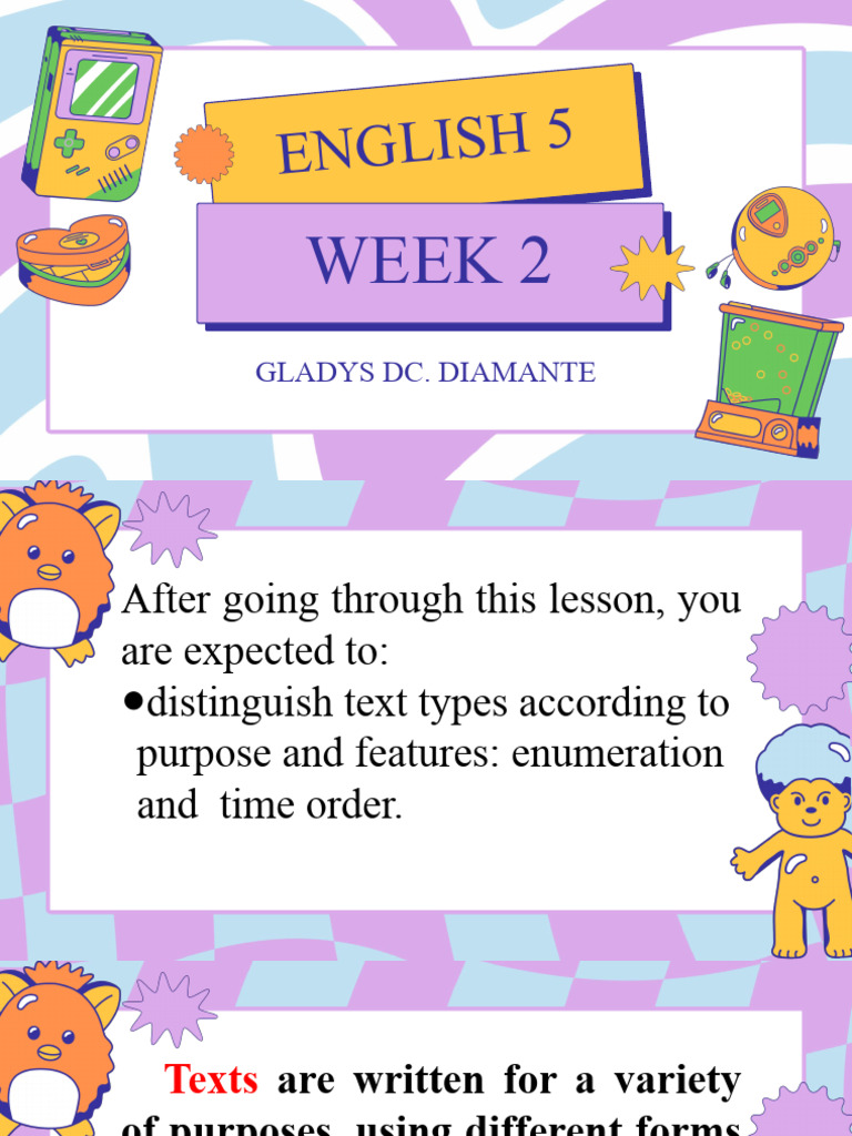 Understanding Text Types: Enumeration & Order | PDF | Atmosphere Of ...