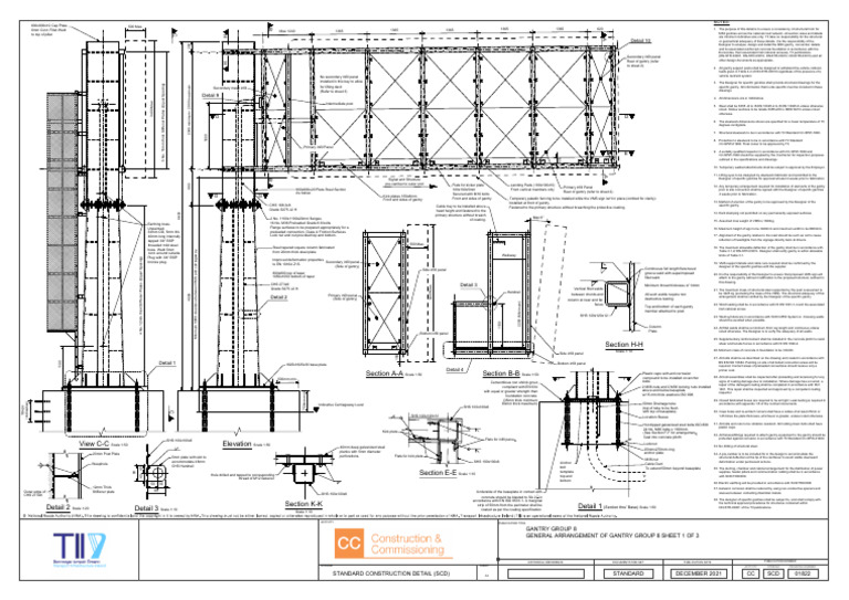 MS3 Gantry Structural Detail Guide | PDF | Structural Steel ...