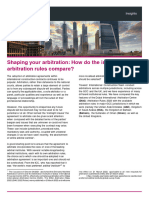 Shaping Your Arbitration How Do The Institutional Arbitration Rules Compare