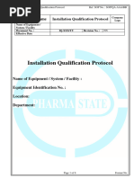 Installation Qualification Protocol Template | PDF | Verification And ...