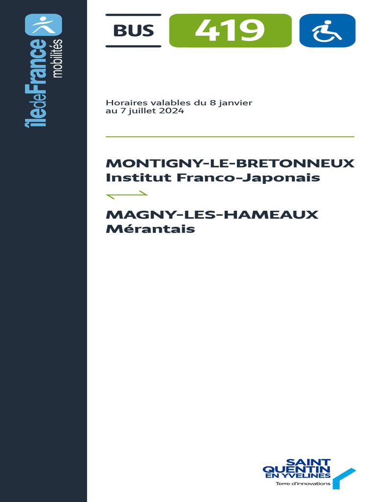 Bus 419 | PDF
