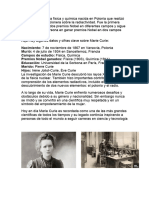 Infografia Marie Curie