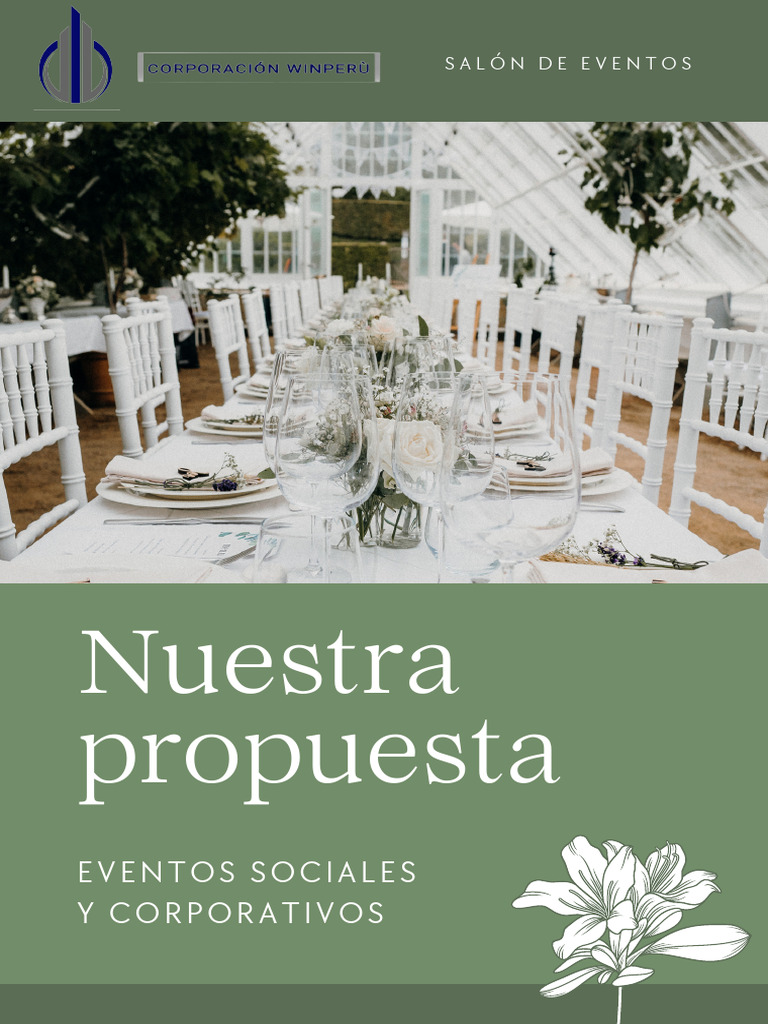 Propuesta de servicios para salón de eventos delicado verde_20240303 ...