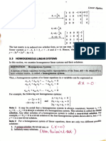 Homogenous System & Linaear Combination of Vectors