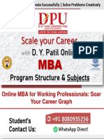 Subjects +91 8080935256 - D Y Patil University Pune MBA Online