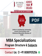 Subjects +91 8080935256 - Navi Mumbai D Y Patil University - MBA Online