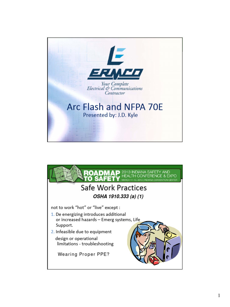 Arc Flash and NFPA 70E: Safe Work Practices | Download Free PDF ...
