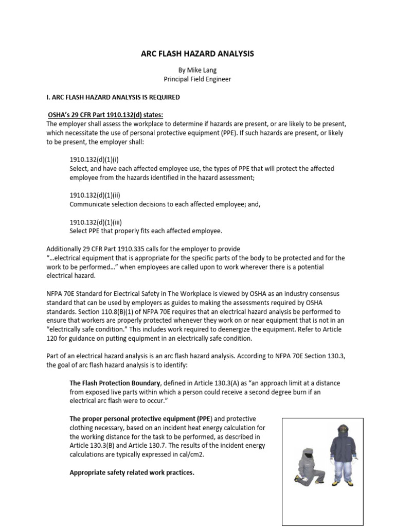 Wp afn3 arc flash hazard analysis pdf personal protective equipment