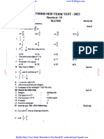 6th Maths EM 3rd Mid Term Test 2023 Question Paper Theni District English Medium PDF Download