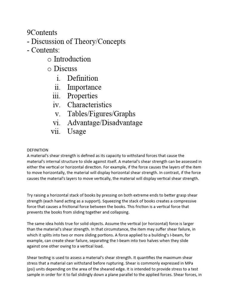 Shear Strenght Pdf Strength Of Materials Geotechnical Engineering