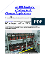 Substation DC Auxiliary Supply