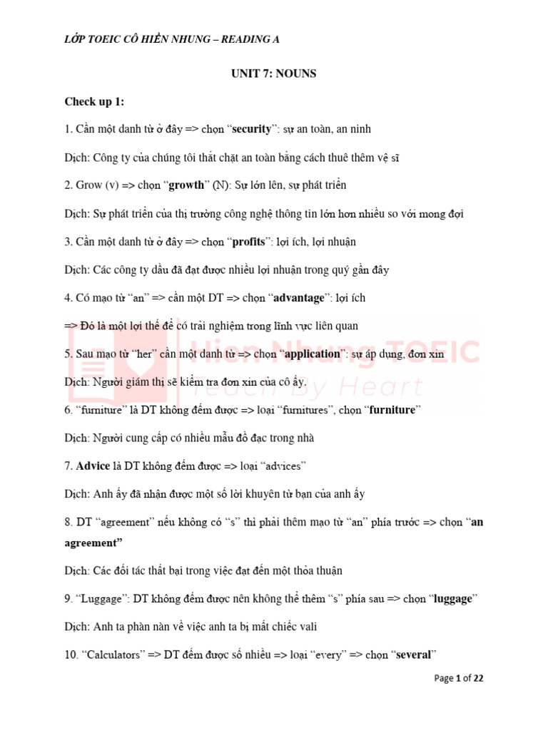 Key Reading Toeic A Unit 7 | PDF