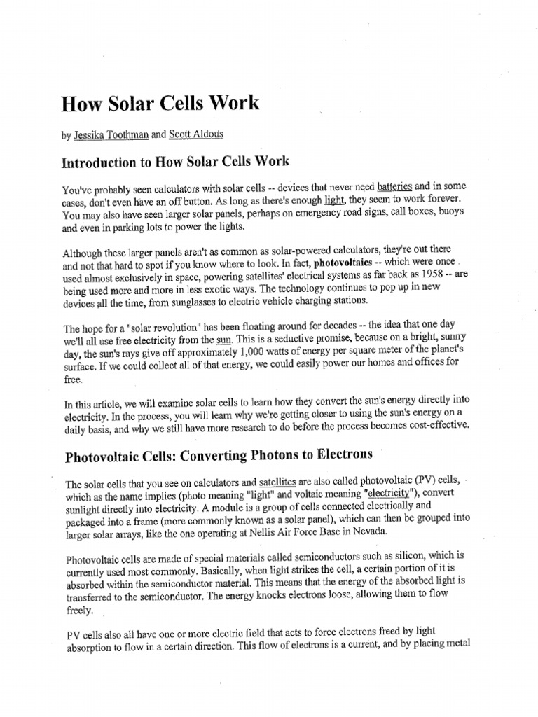 Solar Cells-11162012150624 | PDF